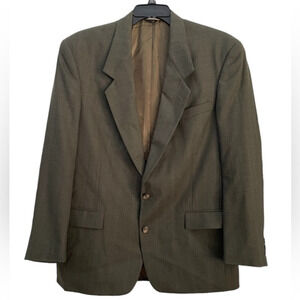 Christian Dior Monsieur 100% Wool Striped 2 Button Blazer Men's 44R